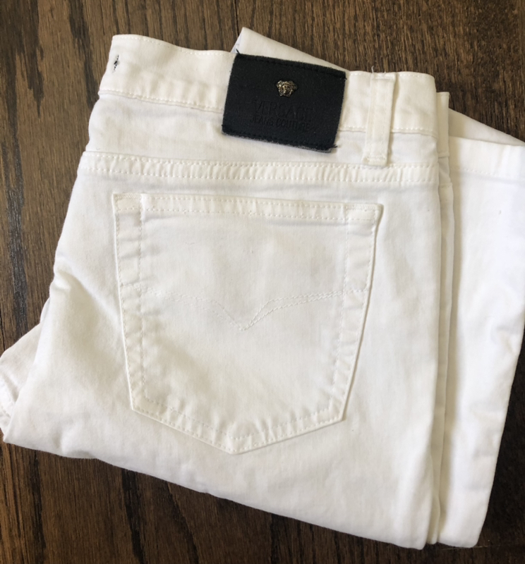Vintage Versace White Jeans For Women size 29 image indicator(9)