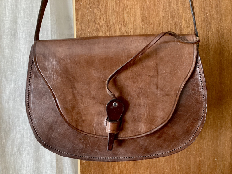 Handmade leather bag from Mexico thumbnail