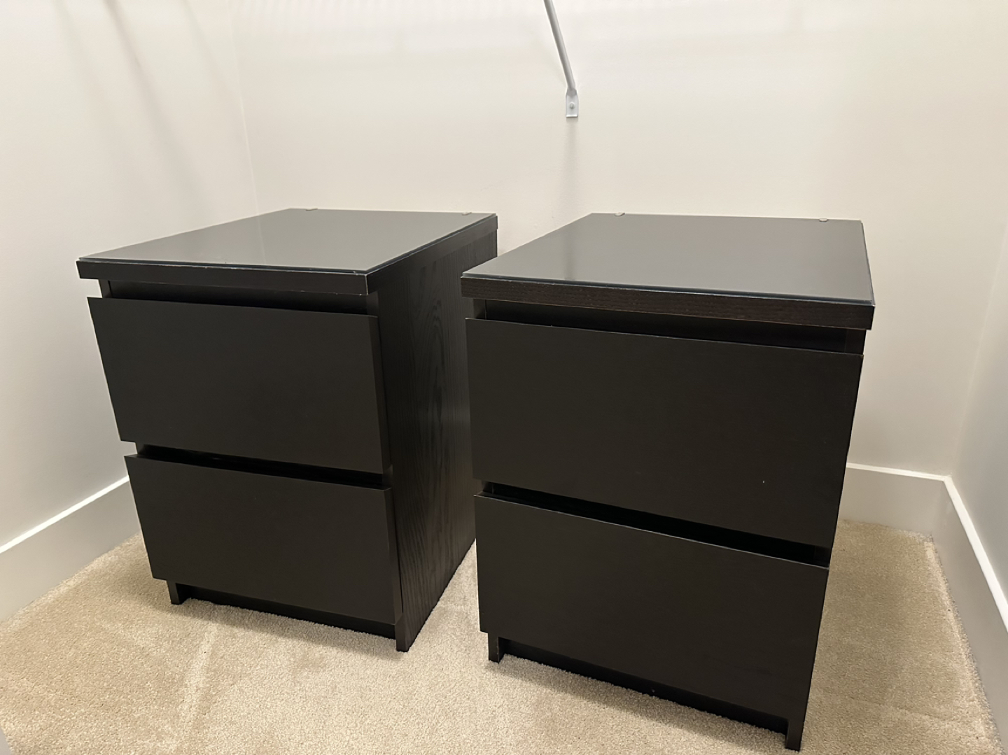 Ikea malm side tables