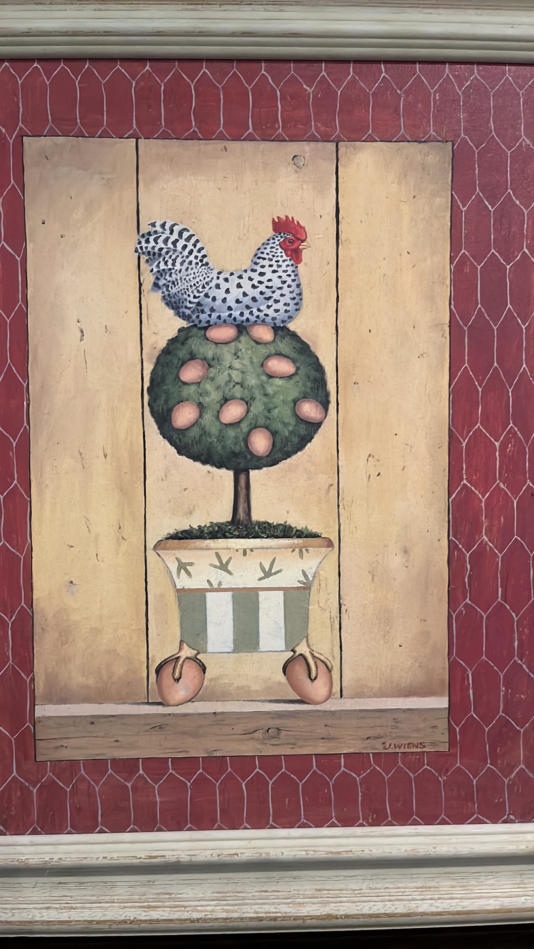 Rooster Framed Picture image indicator(2)