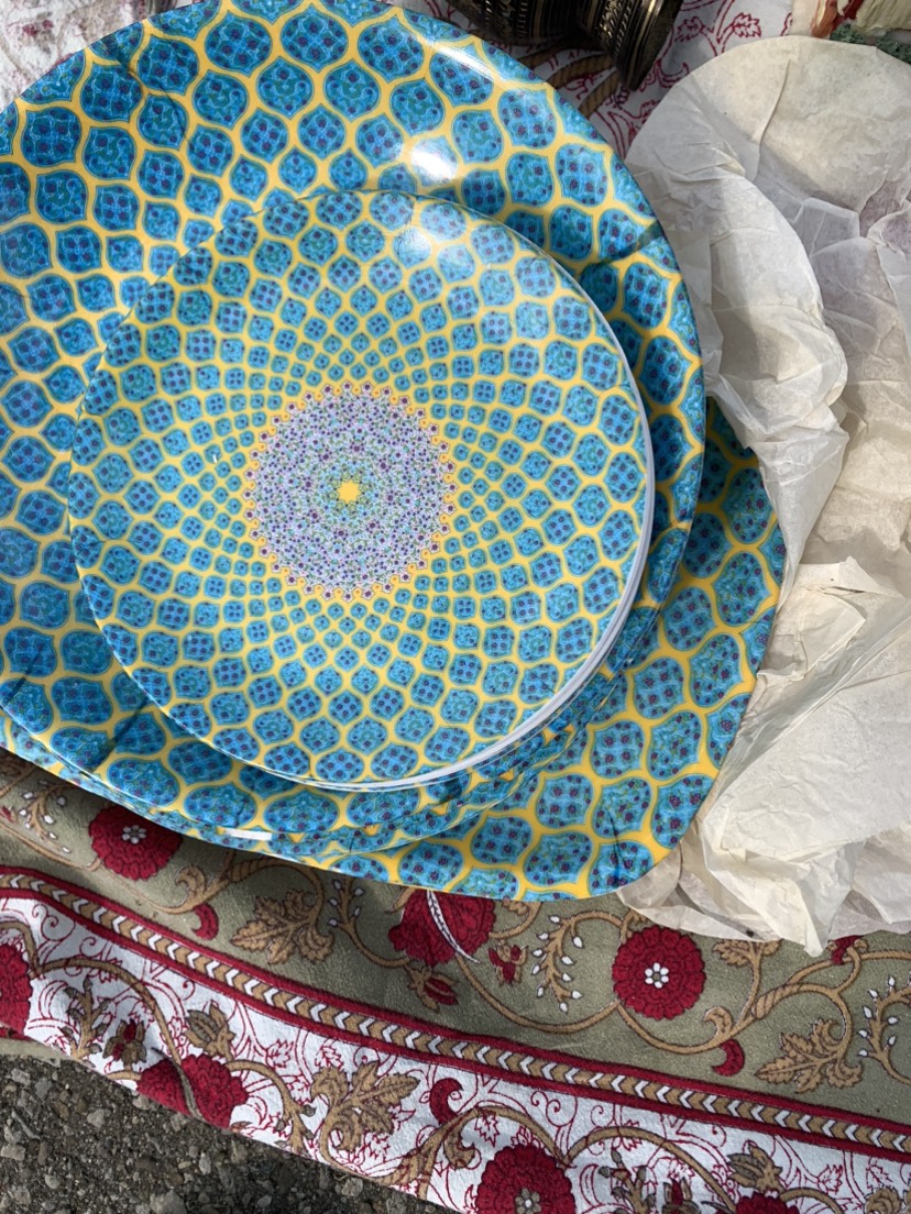 Melamine set of dinner plates sale $20