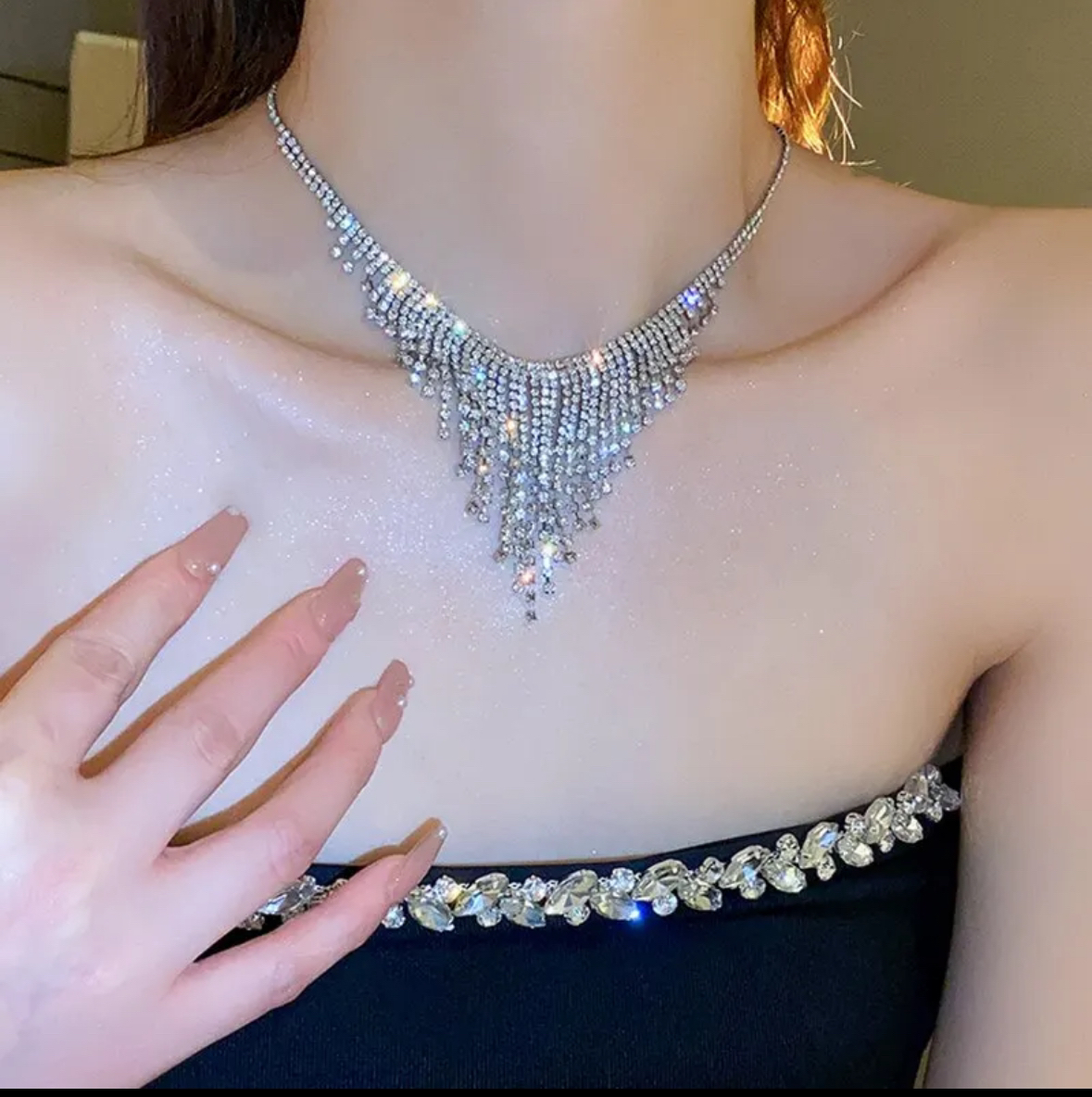 $10 each !!!! Rhinestone Crystal Choker Necklaces - photo 4