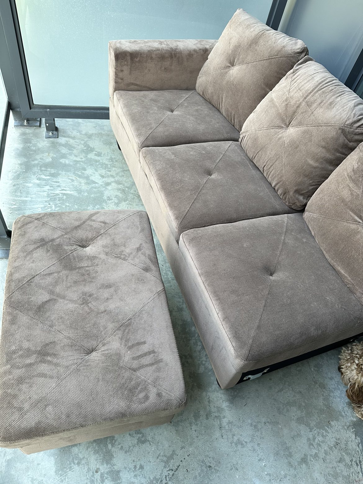 Brand new three seater sofa + Ottomon with storage - photo 3