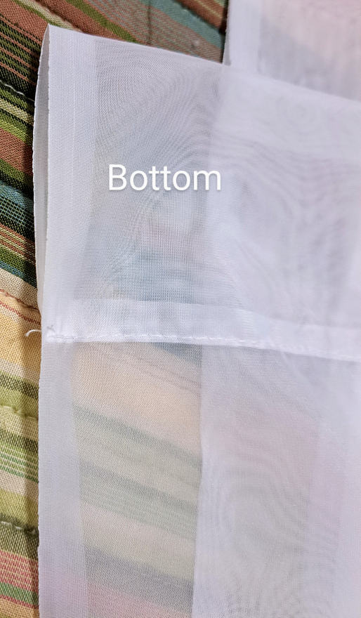 Rod Pocket White Sheer Window Curtains/Panels for sale - photo 3