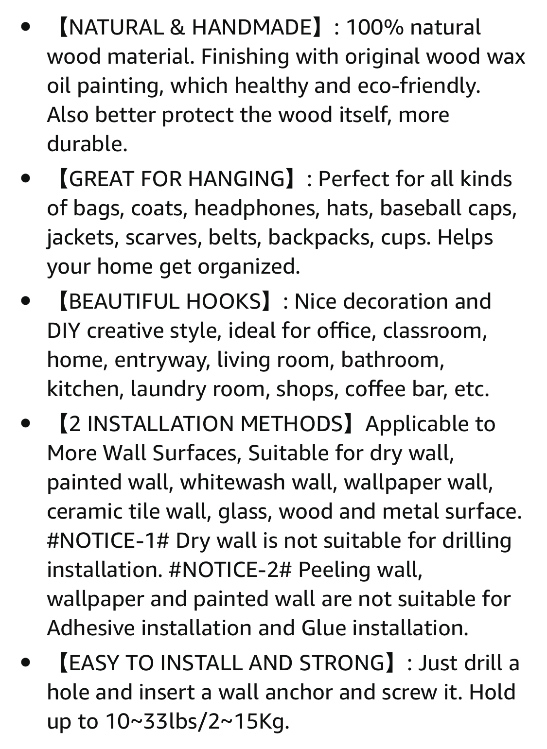Wood Wall Hooks image indicator(5)