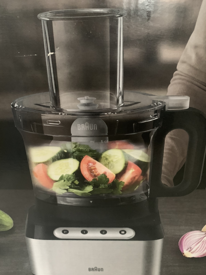 BRAUN FOOD PROCESSOR OPEN BOX WITH WARRANTY