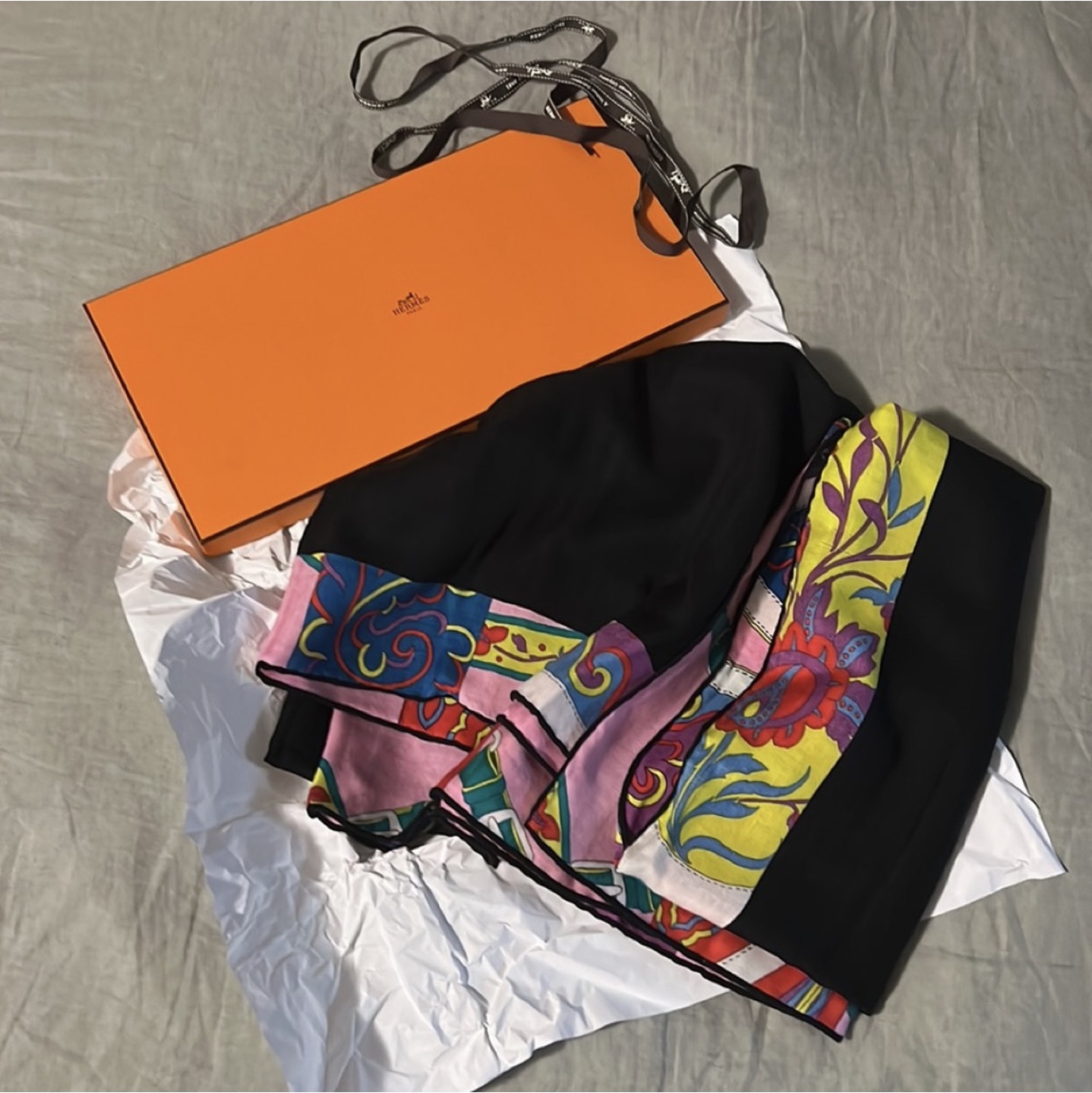 NWT Hermes Cashmere Shawl image indicator(4)