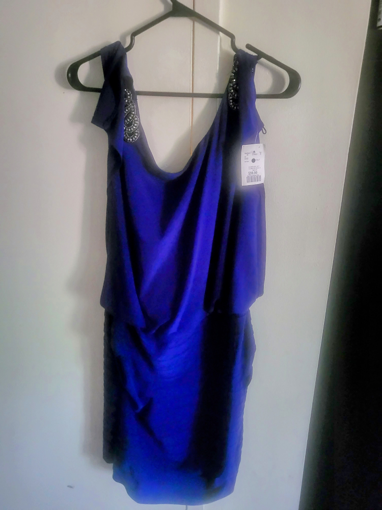 Blue short dress - never worn