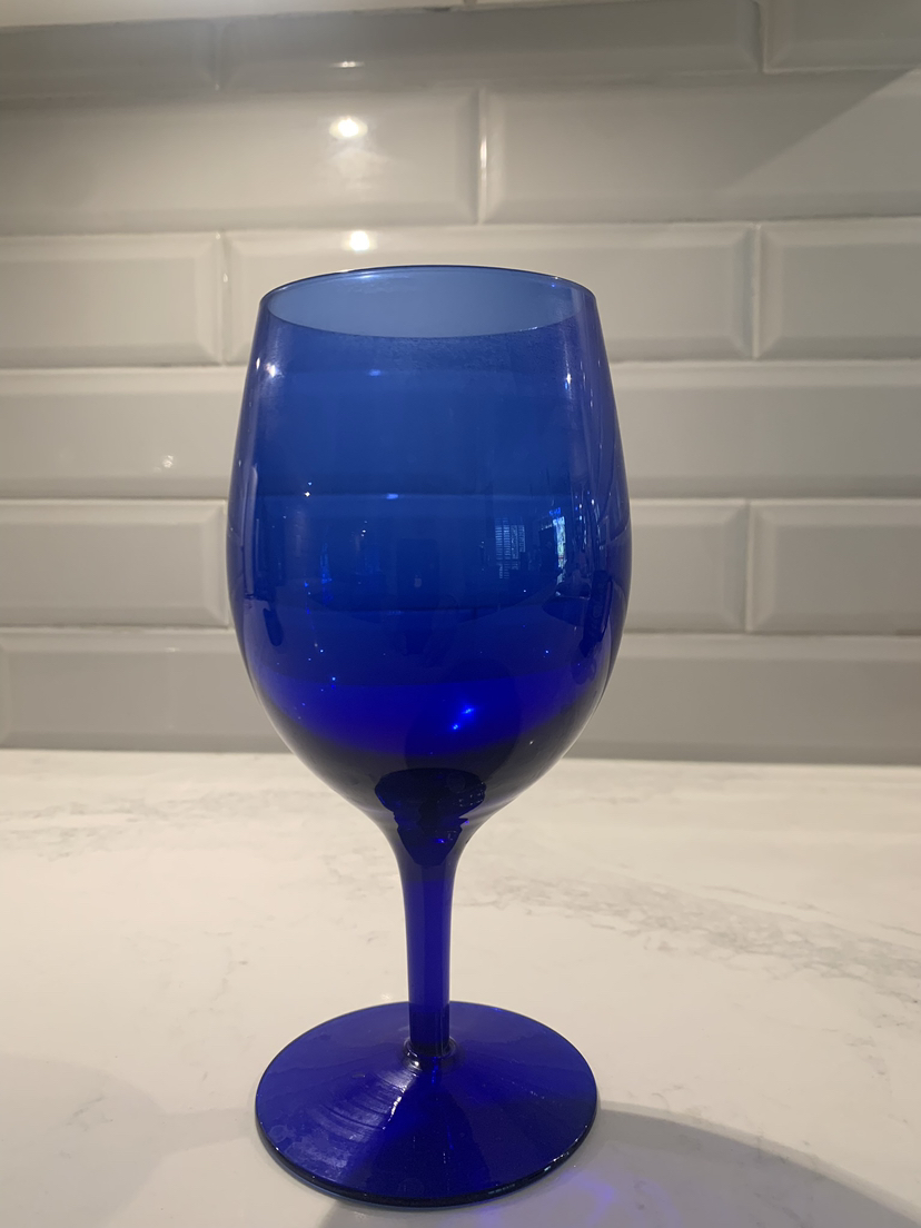Cobalt blue goblets