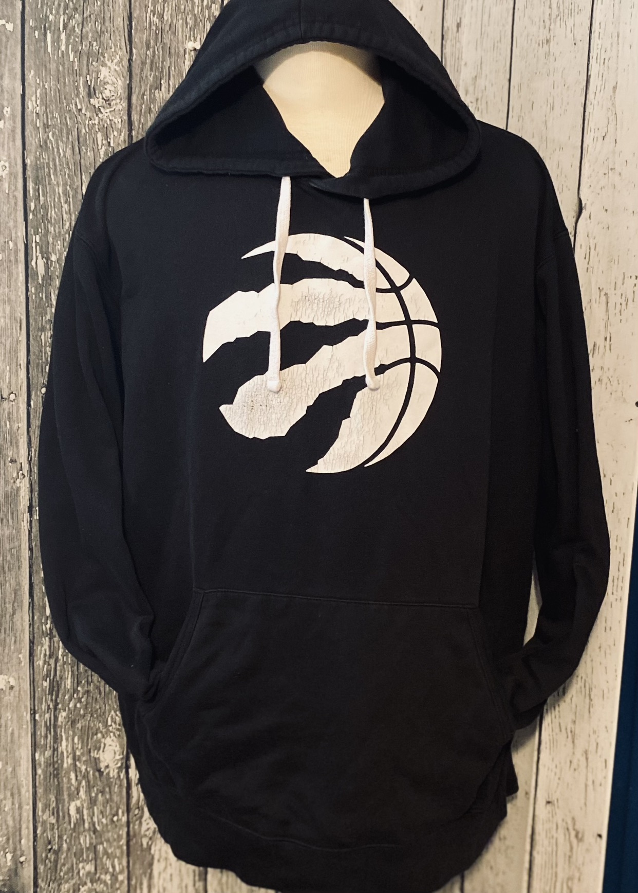 NBA Black & White raptors hoodie thumbnail