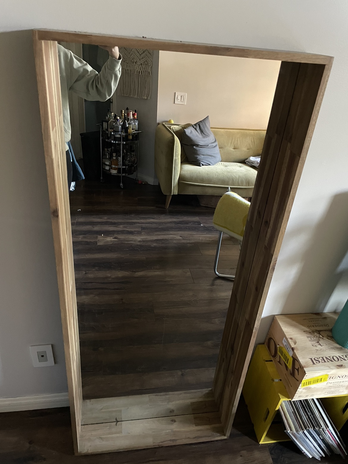 Full length mirror, wooden - photo 2