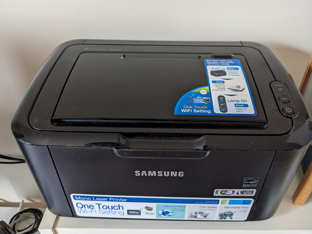 Samsung WIFI mono laser printer thumbnail