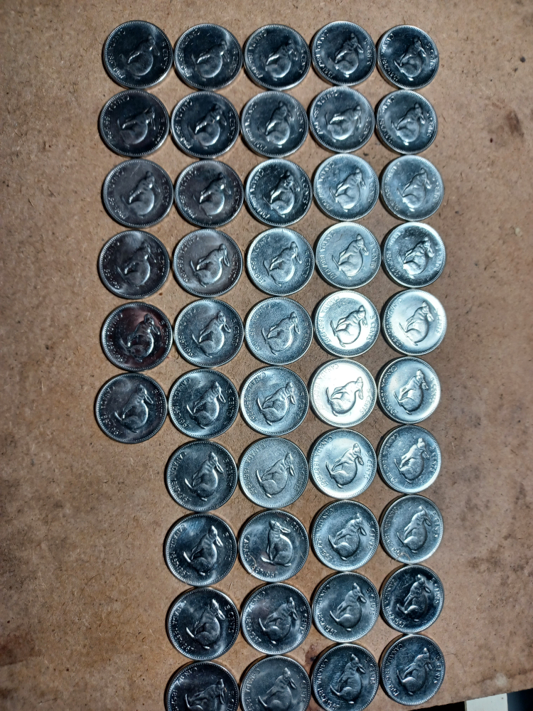 46 canada nickels from 1967 thumbnail