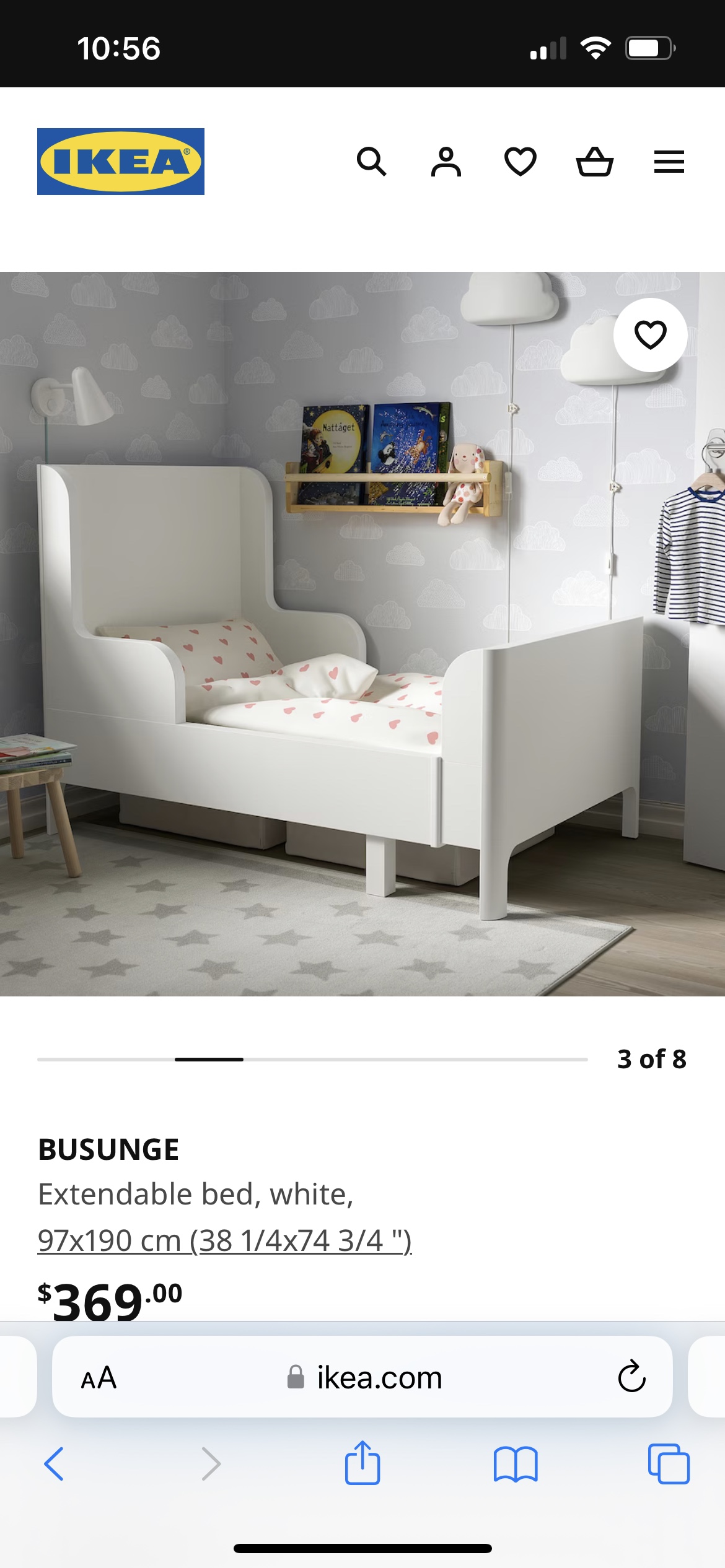 Pink Busunge Extendable Bed thumbnail
