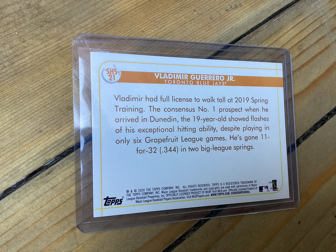 2 VLADIMIR GUERRERO JR. TOPPS trading cards ! image indicator(5)