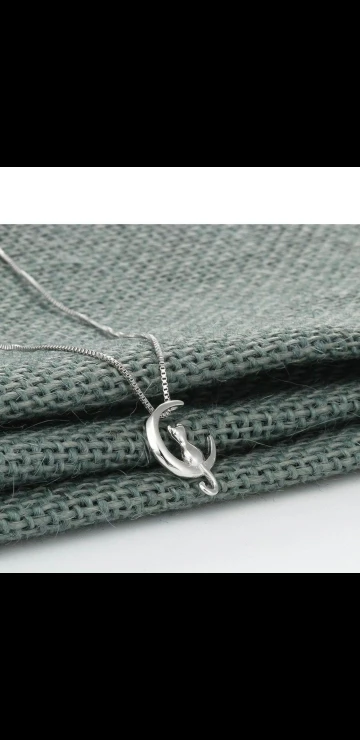 Super cute Kitty Silver Neckless thumbnail
