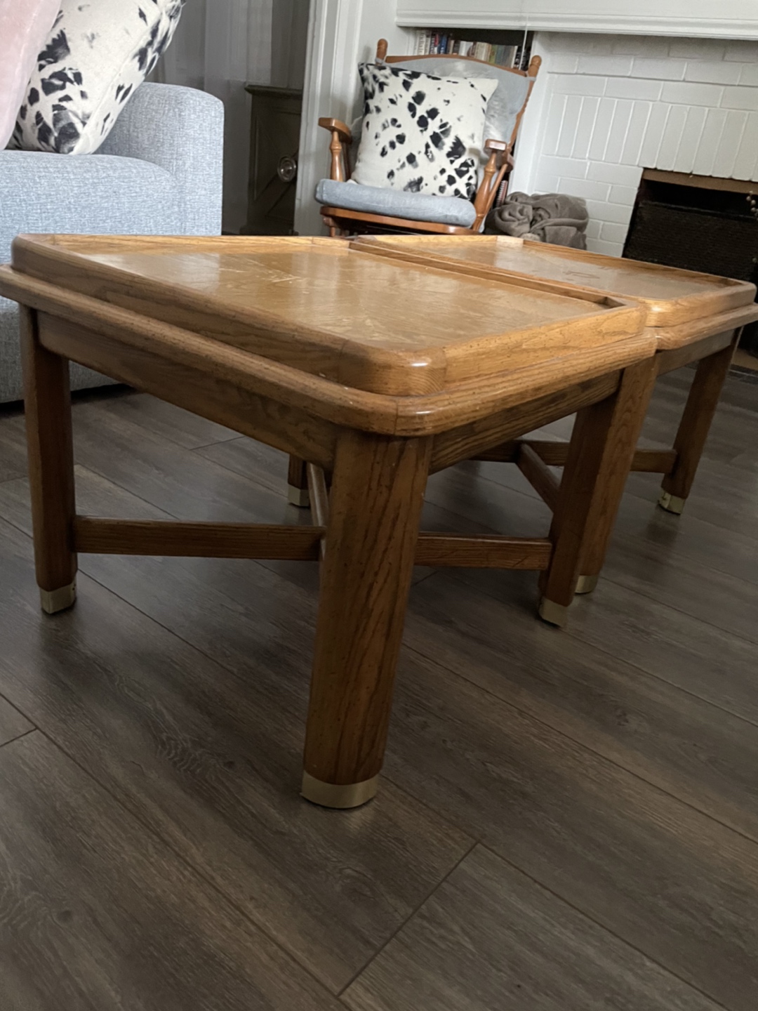 Two square tables