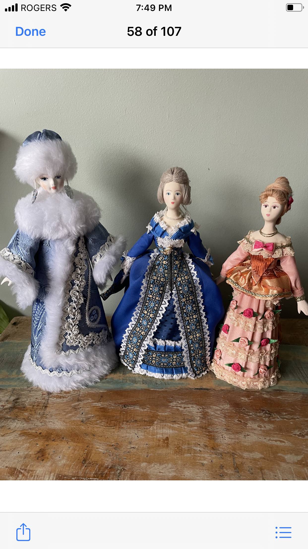 Collectable antique dolls
