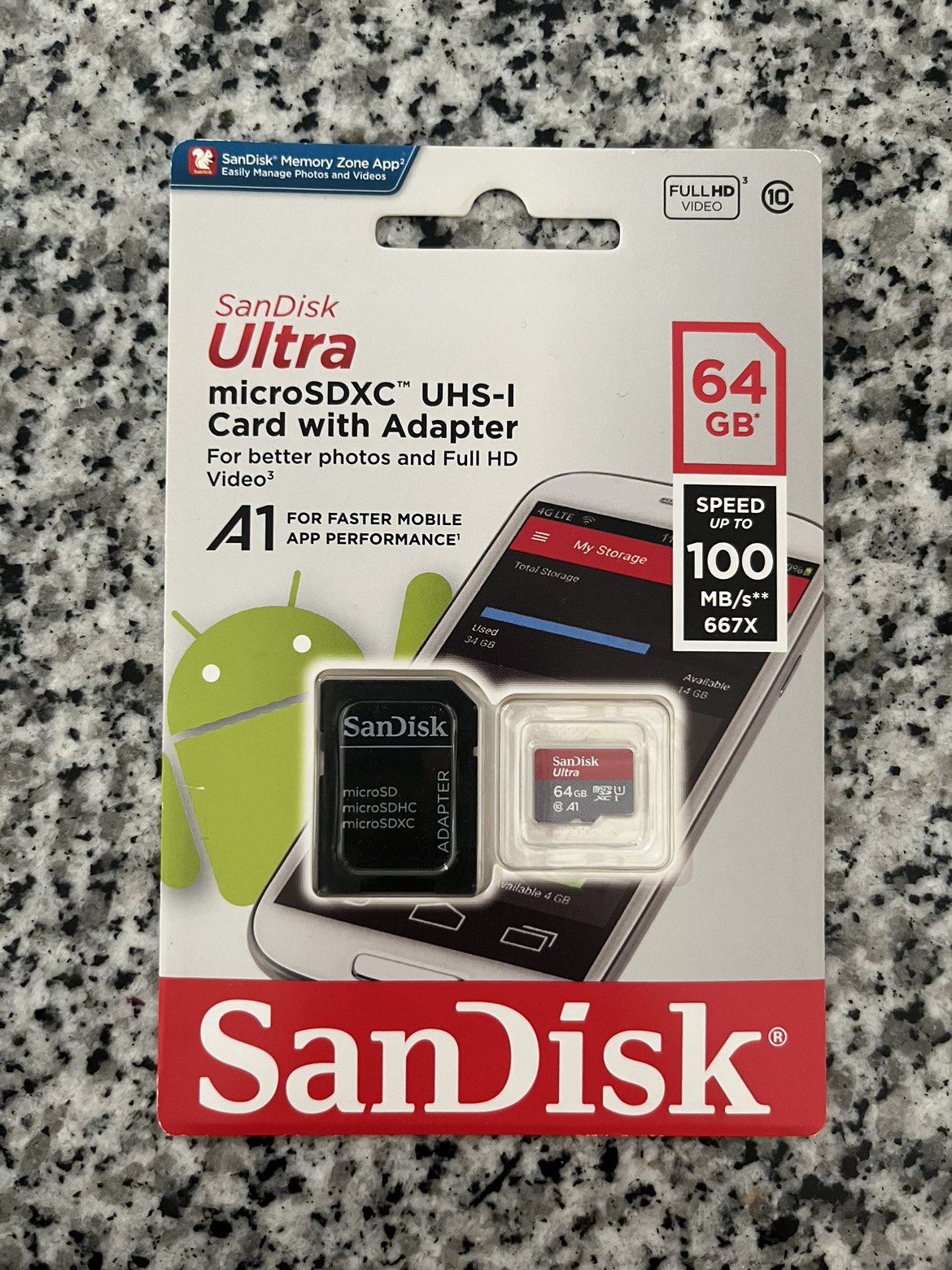 sandisk micro sd card 64gb