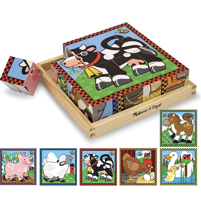 Melissa & Doug Farm Cube Puzzle