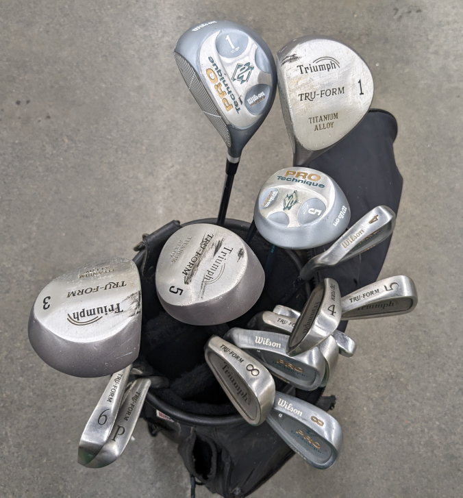 Golf Club Set with Bag (left handed) 🤗🏌️⛳ - photo 2