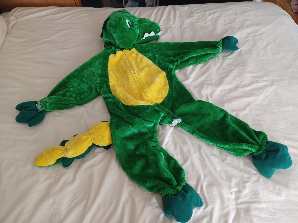 Halloween Alligator costume  -kids for ages 6-9 yrs