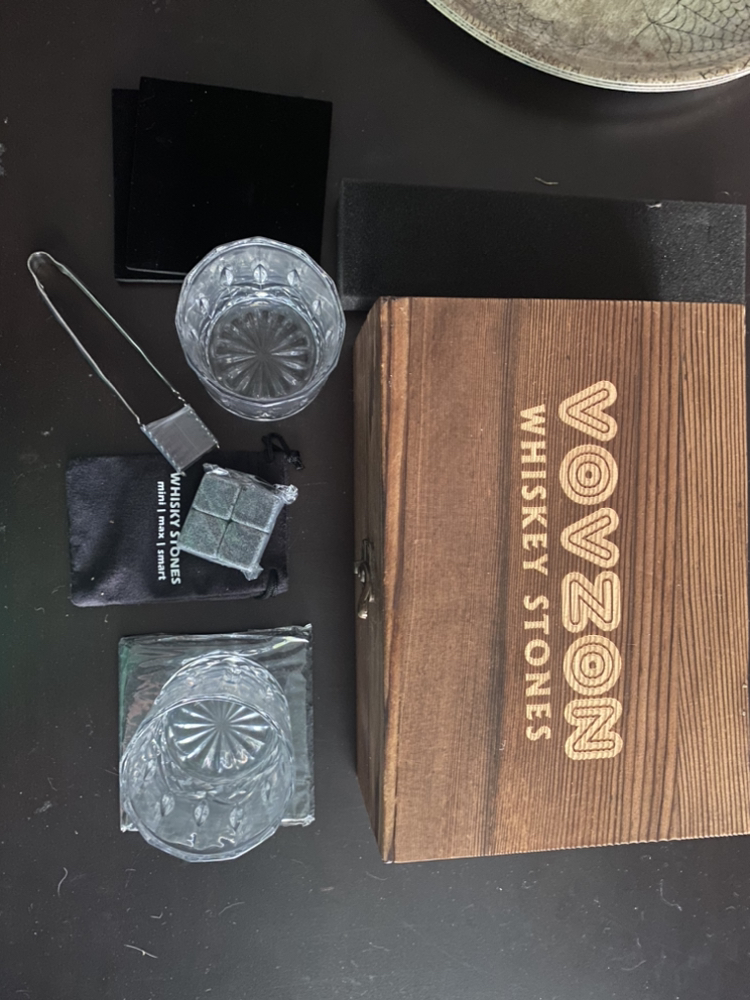 Vovzon whiskey stones glass set thumbnail
