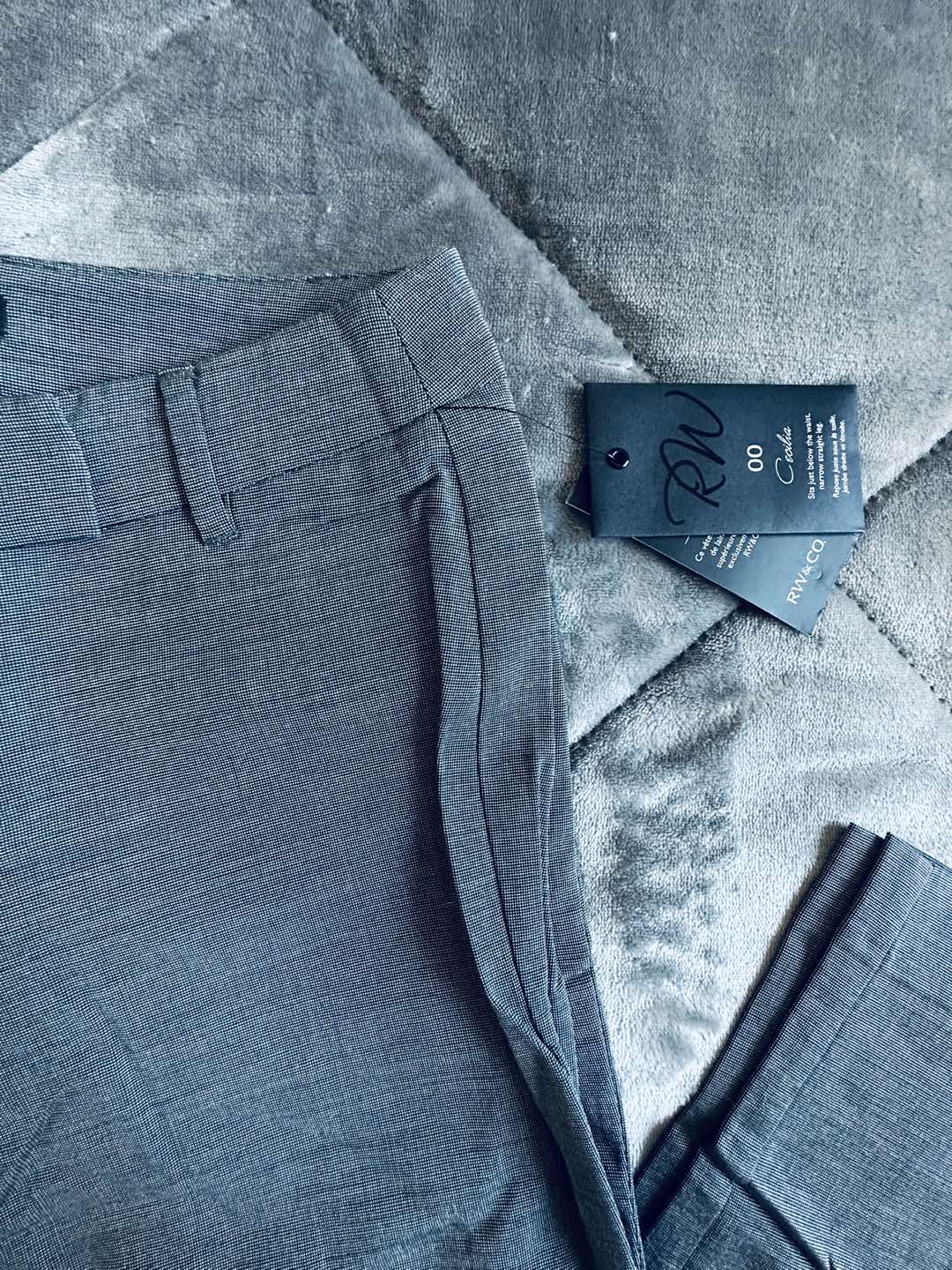 NEW RW&Co Gray Straight Leg Dress Pants Size 00/XS - photo 2