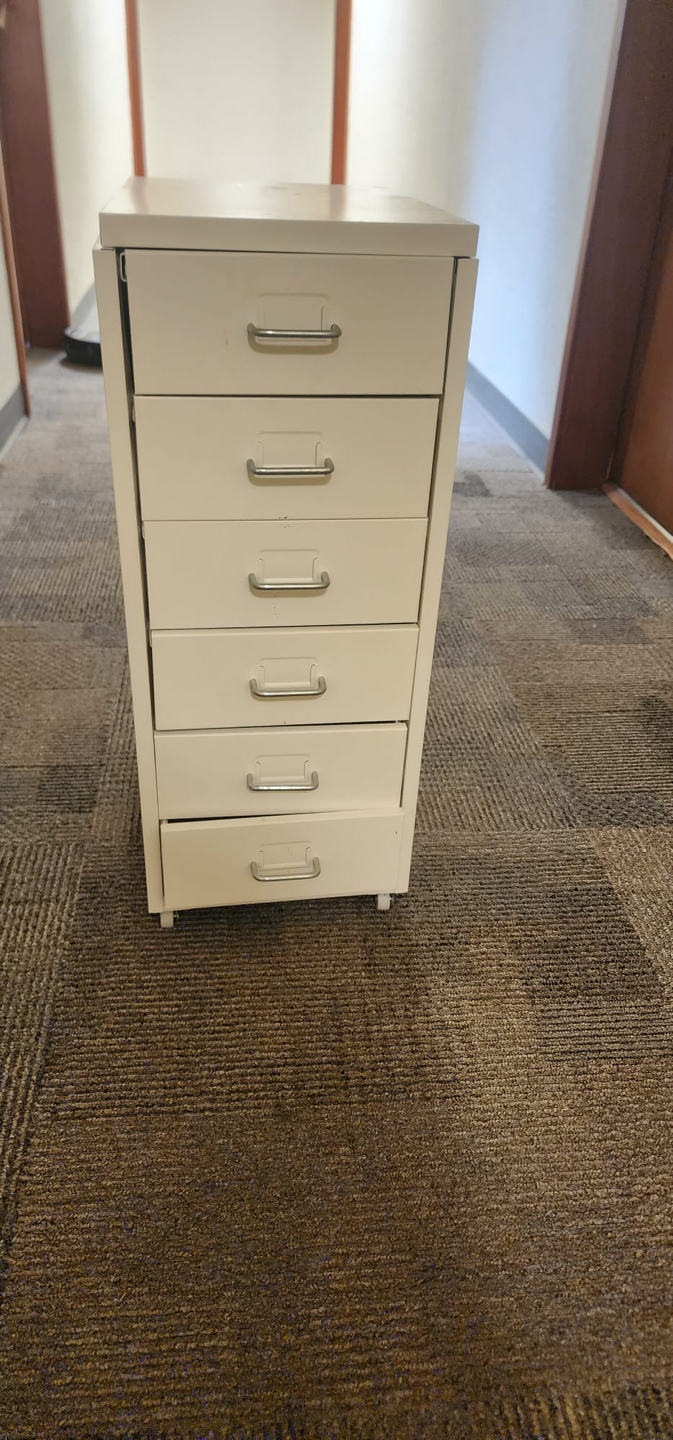 IKEA HELMER Drawer unit on casters, white, - photo 2