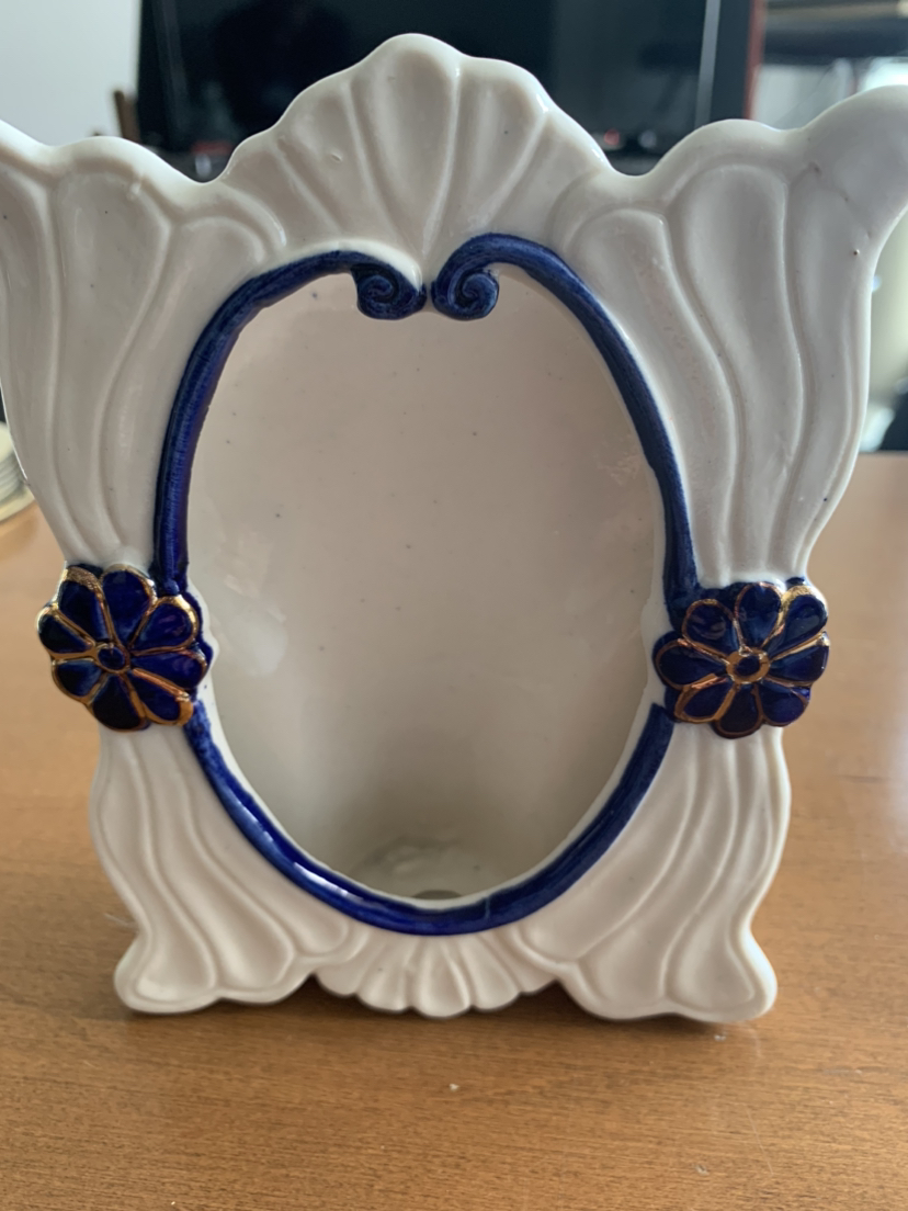Little Blue & White Photo Frame