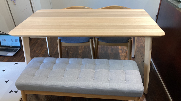 Dining table and 2 chairs and 1 bench included