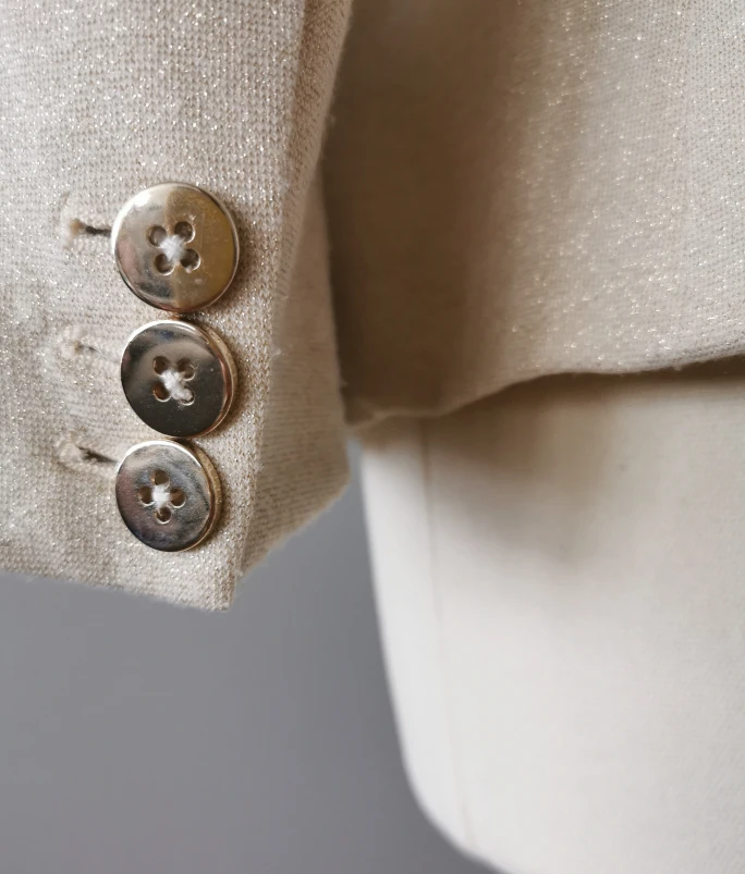 ZARA Light beige Blazer Gold Buttons! - photo 3