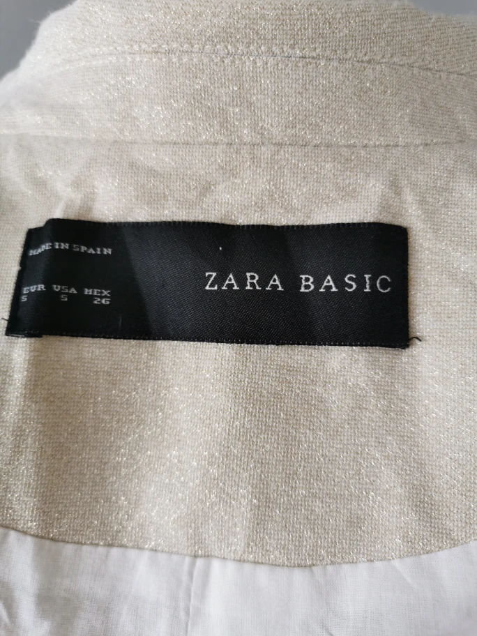 ZARA Light beige Blazer Gold Buttons! - photo 4