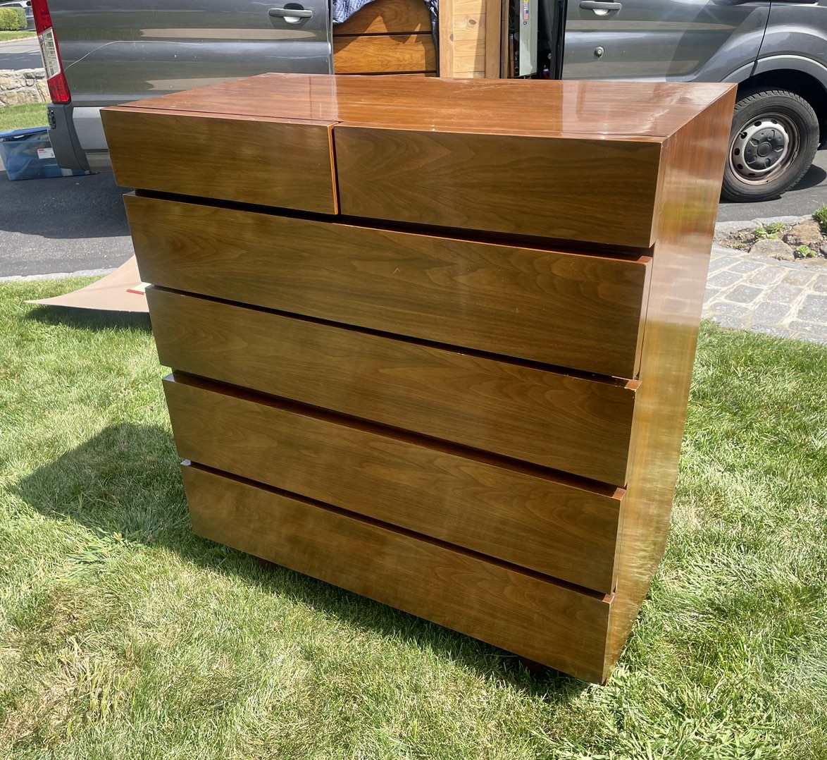 Mid-Century Modern American of Martinsville Highboy Dresser - photo 3
