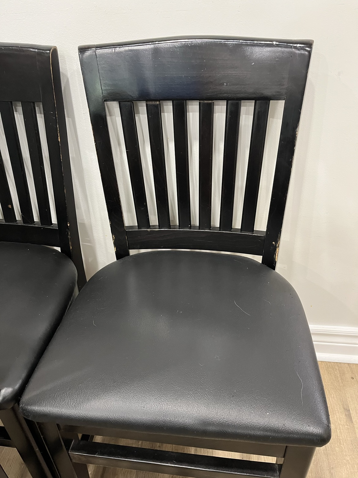 Wooden Black Chairs - set of 4 - photo 4
