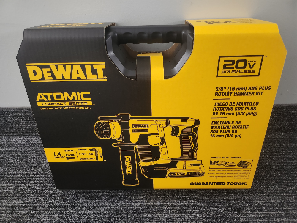 DEWALT ATOMIC 20V MAX BRUSHLESS,CORDLESS ROTARY HAMMER KIT+Warra
