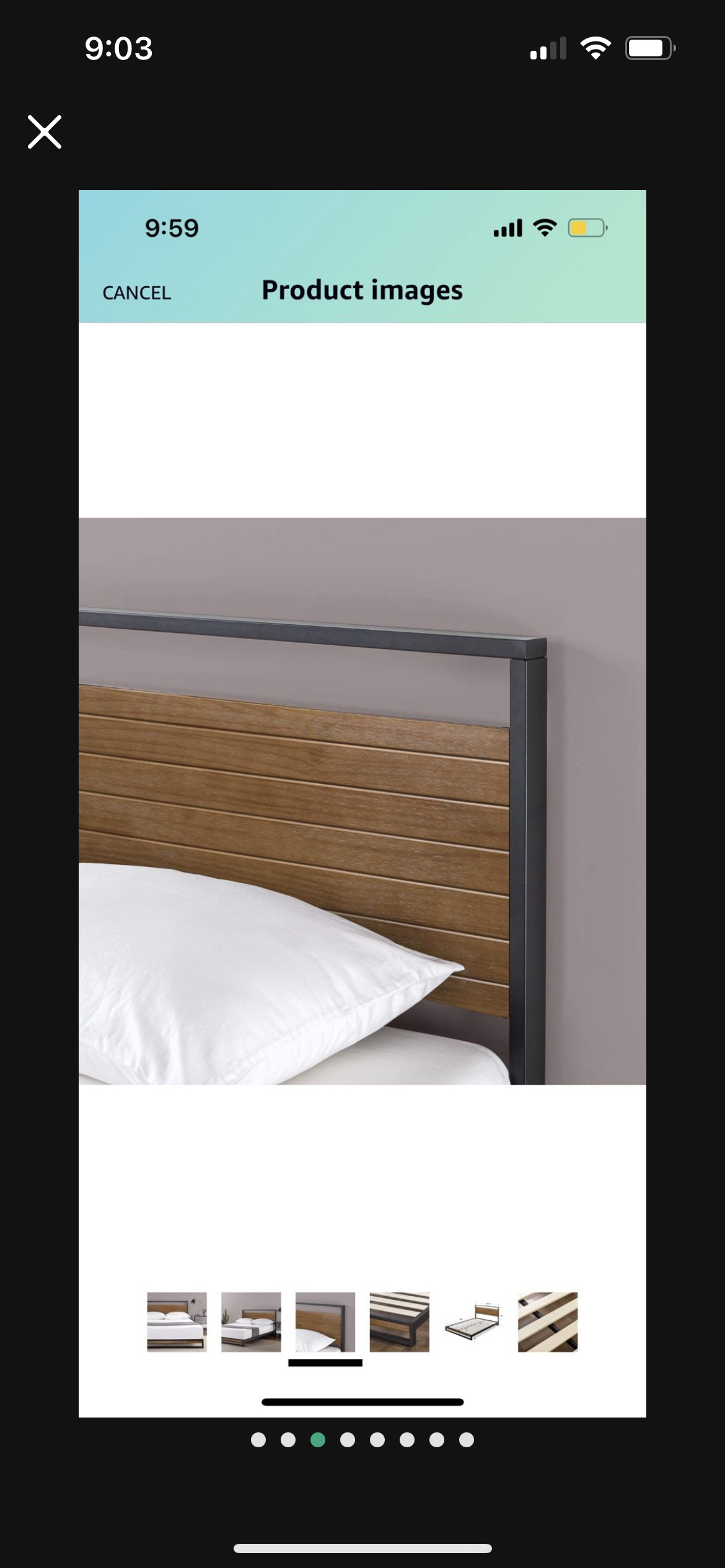 Zinus Queen Bed Frame + Mattress - photo 3