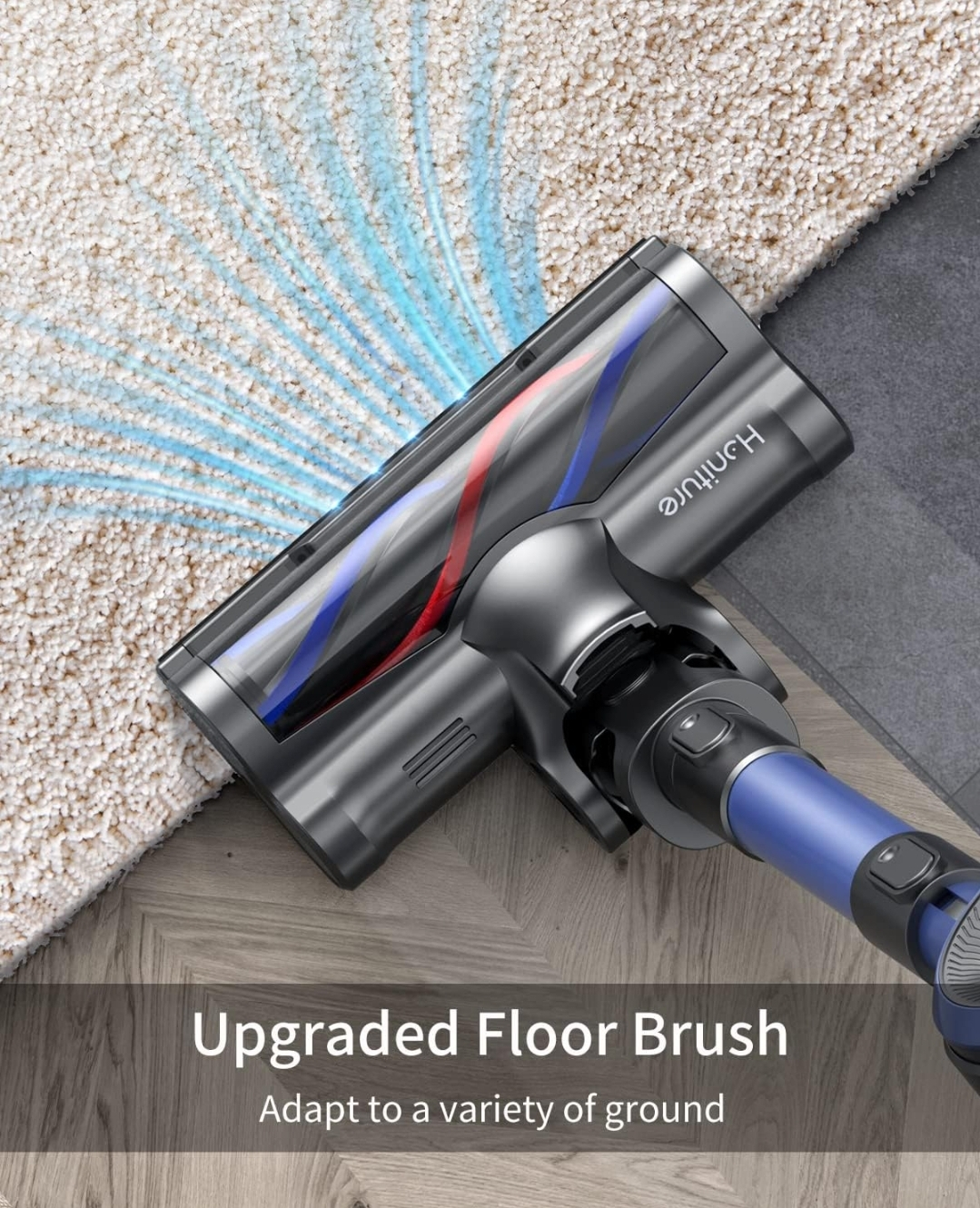 HONITURE Cordless Vacuum Cleaner, 33KPa 400W Powerful - photo 5
