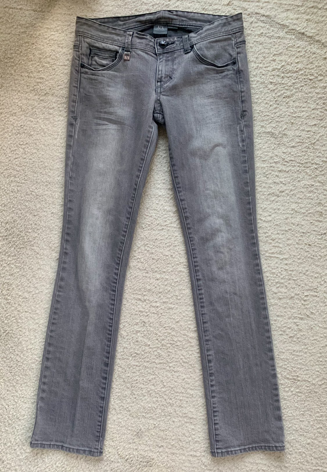 Grey distressed A/X Denim thumbnail
