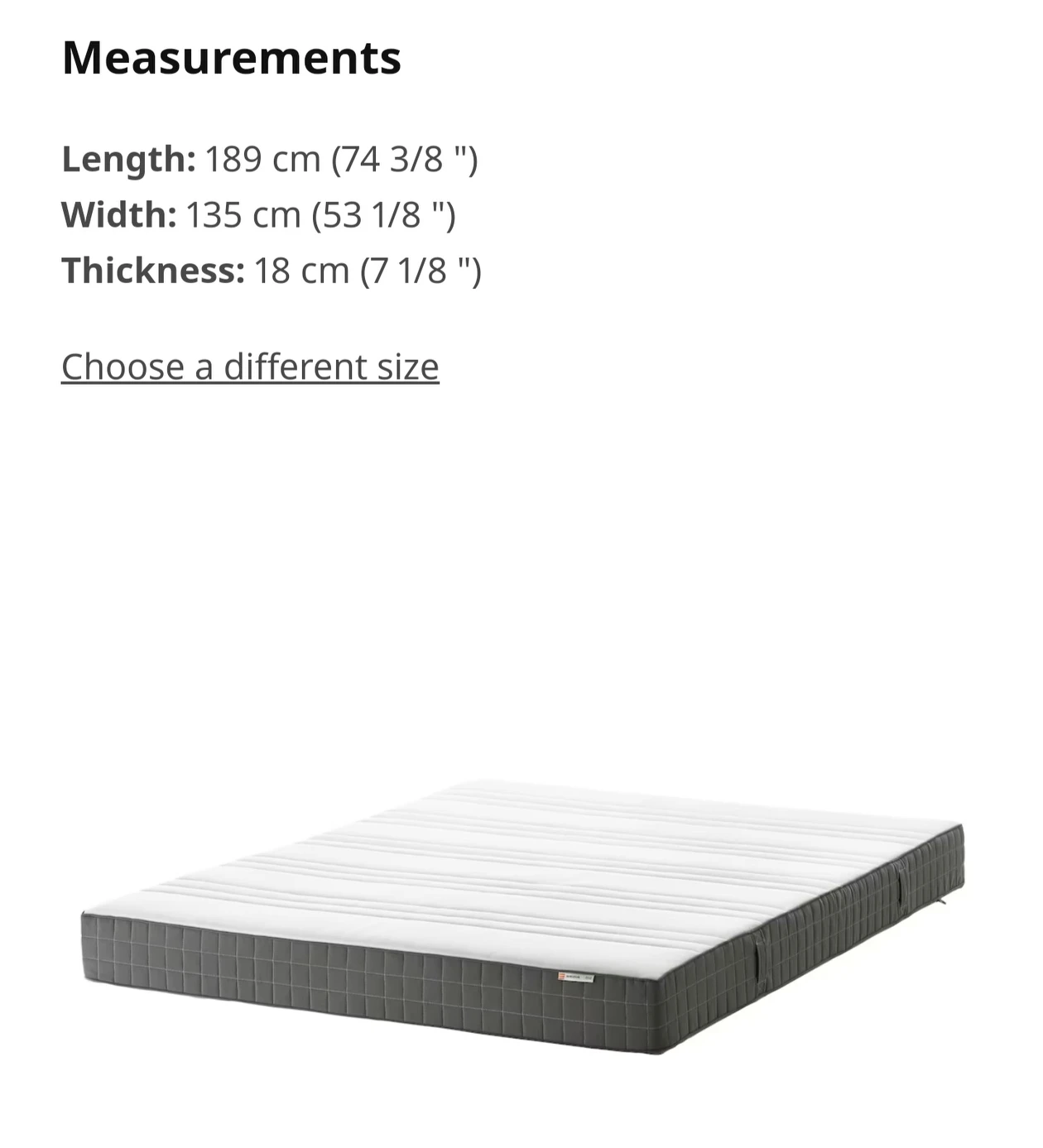 IKEA Bed, Mattress and Pillow - photo 4