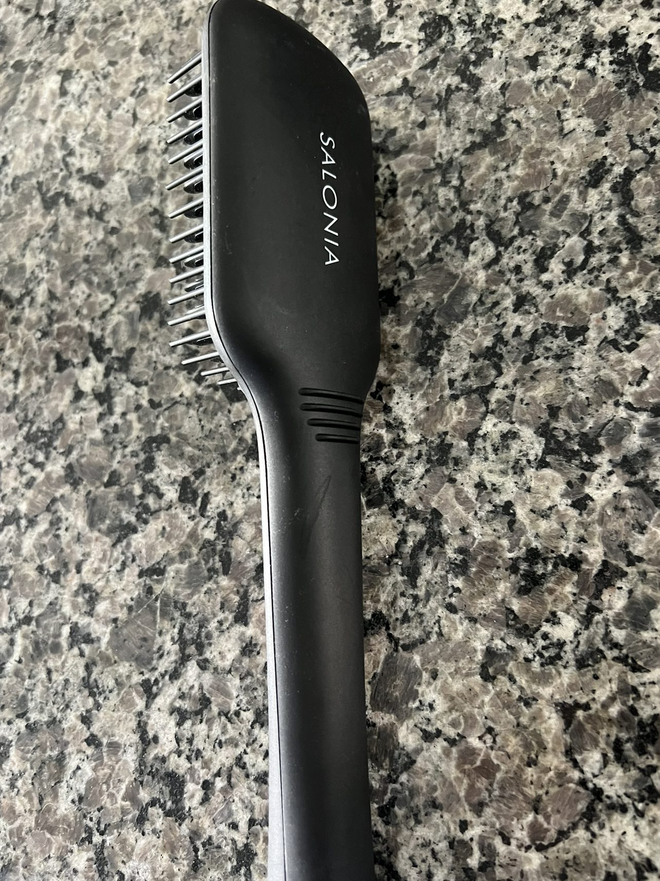 Salonia Straight Heat Brush Black Overseas Compati - photo 2