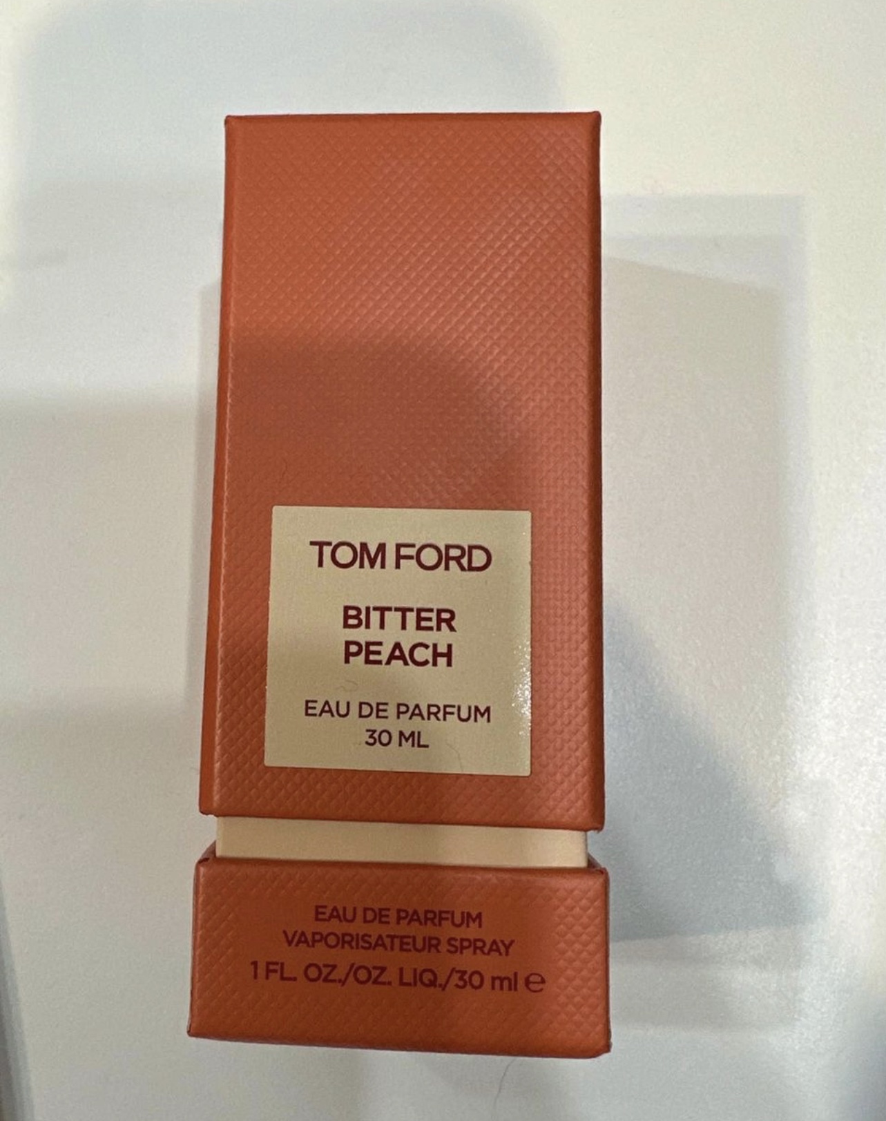 Tom Ford Bitter Peach perfume.