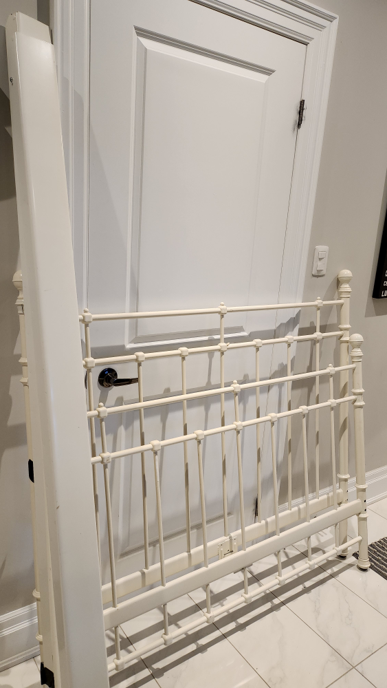 Ikea White Metal Bed Frame (Double/Full