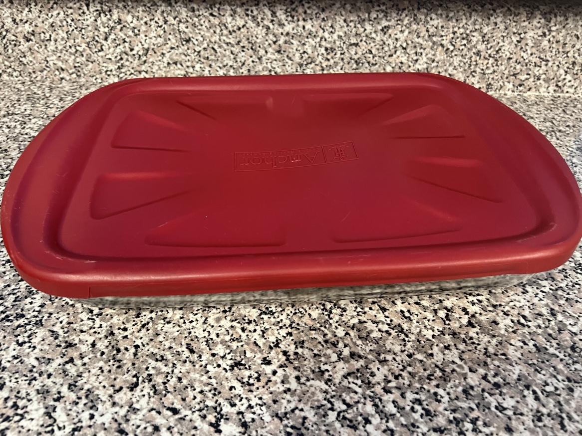 VGUC Anchor Hocking 3QT rectangular baking dish with lid and bag - photo 2