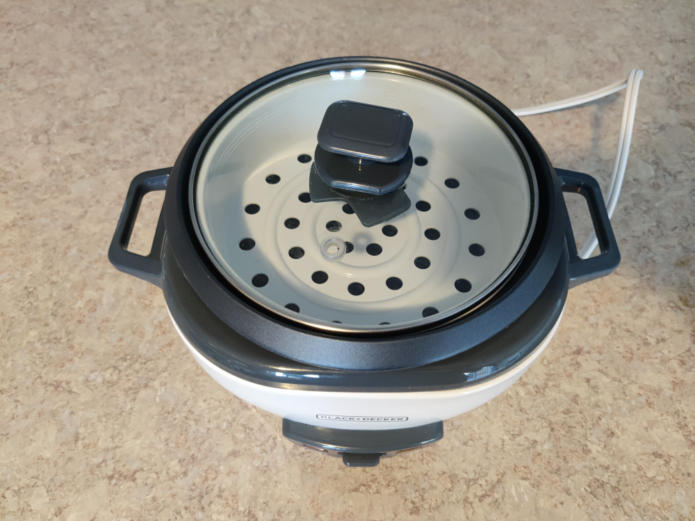 Black & Decker Non-Stick Rice Cooker & Steamer White, 6 Cups - photo 2