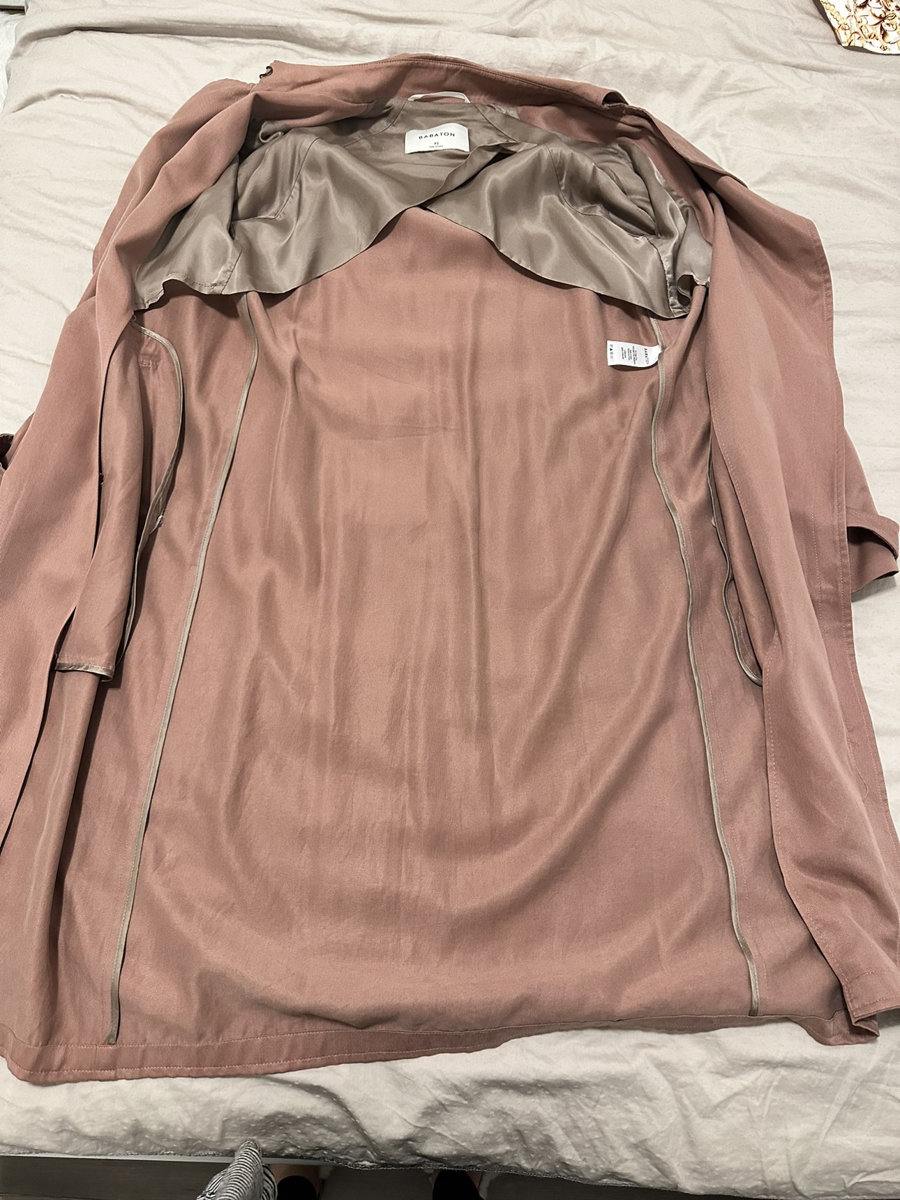 Aritzia Fall Pink Trench Coat - size XS - photo 2
