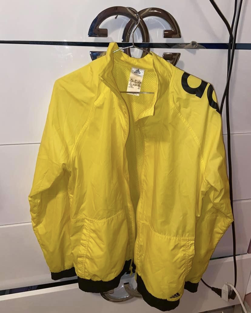 Adidas yellow wind breaker thumbnail