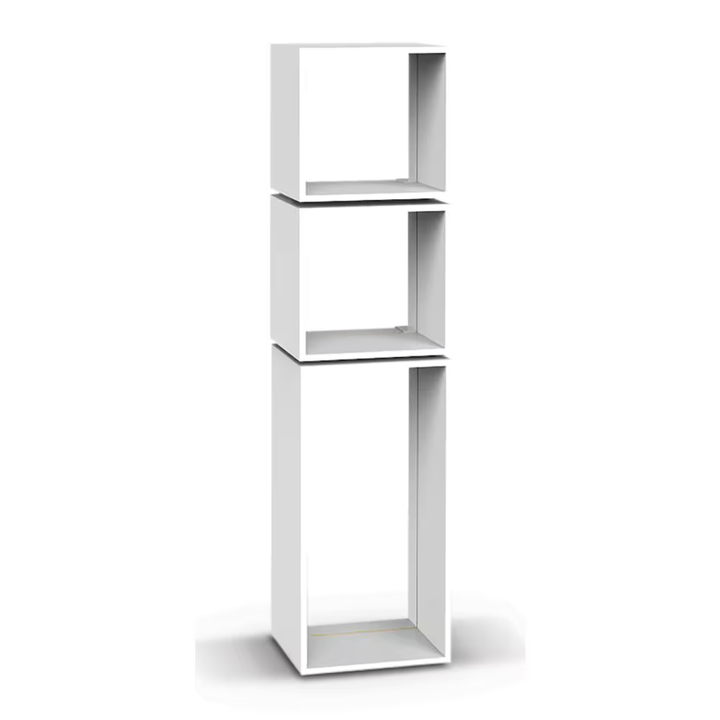 White Cube Storage Organizer Modular Storage Cubes Bookshelf - photo 3
