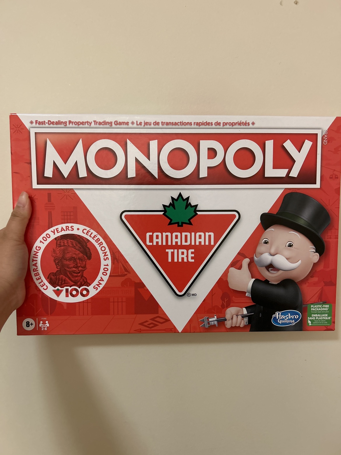 Monopoly limited edition 100 years Canadian Tire