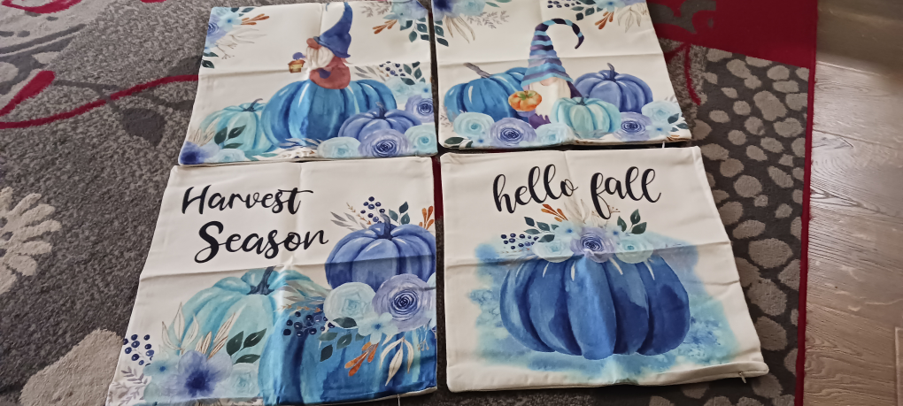 brand New fall throw pillow cover 4 pcs image indicator(2)